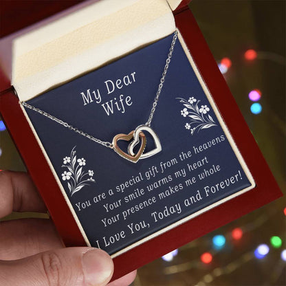 Today & Forever Necklace Interlocking Hearts Necklace