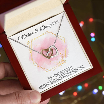 Mother And Daughter Sentimental Jewelry Necklace Gift For Mothers Day Gift For Daughter Birthday Presents For Mom Birthday Interlocking Hearts Necklace