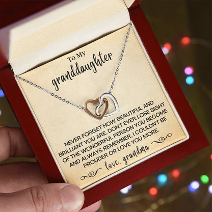 Happy Birthday Or Just To Say I Love You - Two Hearts Necklace Interlocking Hearts Necklace