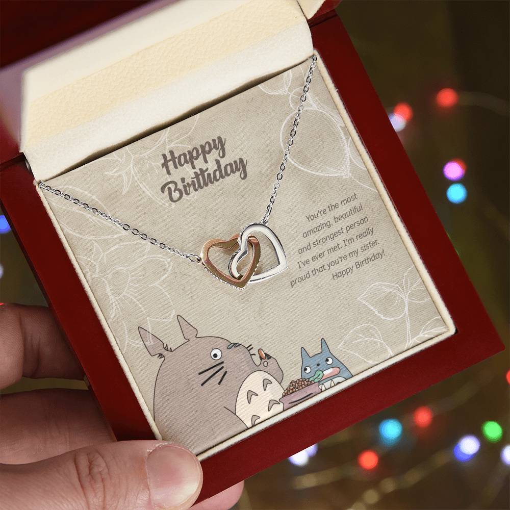 Sister'S Love - Interlocking Hearts Necklace