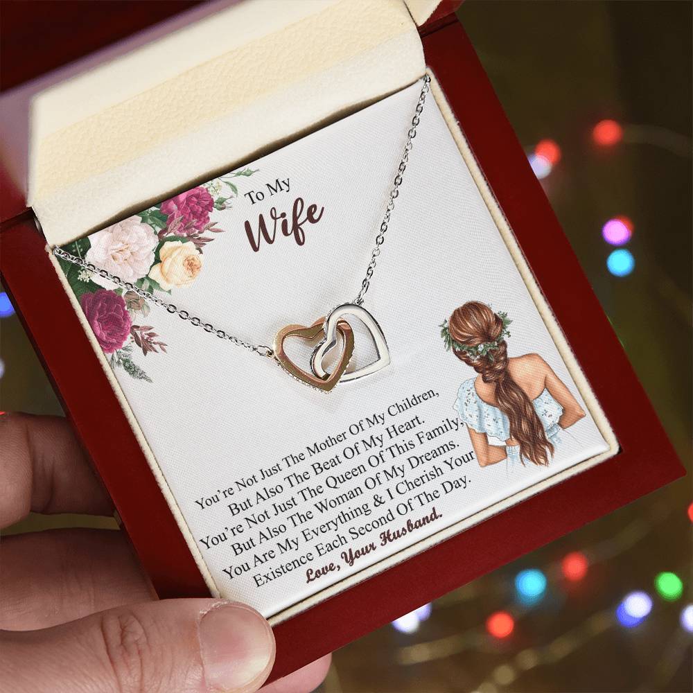 Gift For Wife Wife - Necklace Interlocking Hearts Necklace