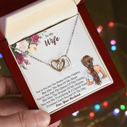 Gift For Wife Wife - Necklace Interlocking Hearts Necklace