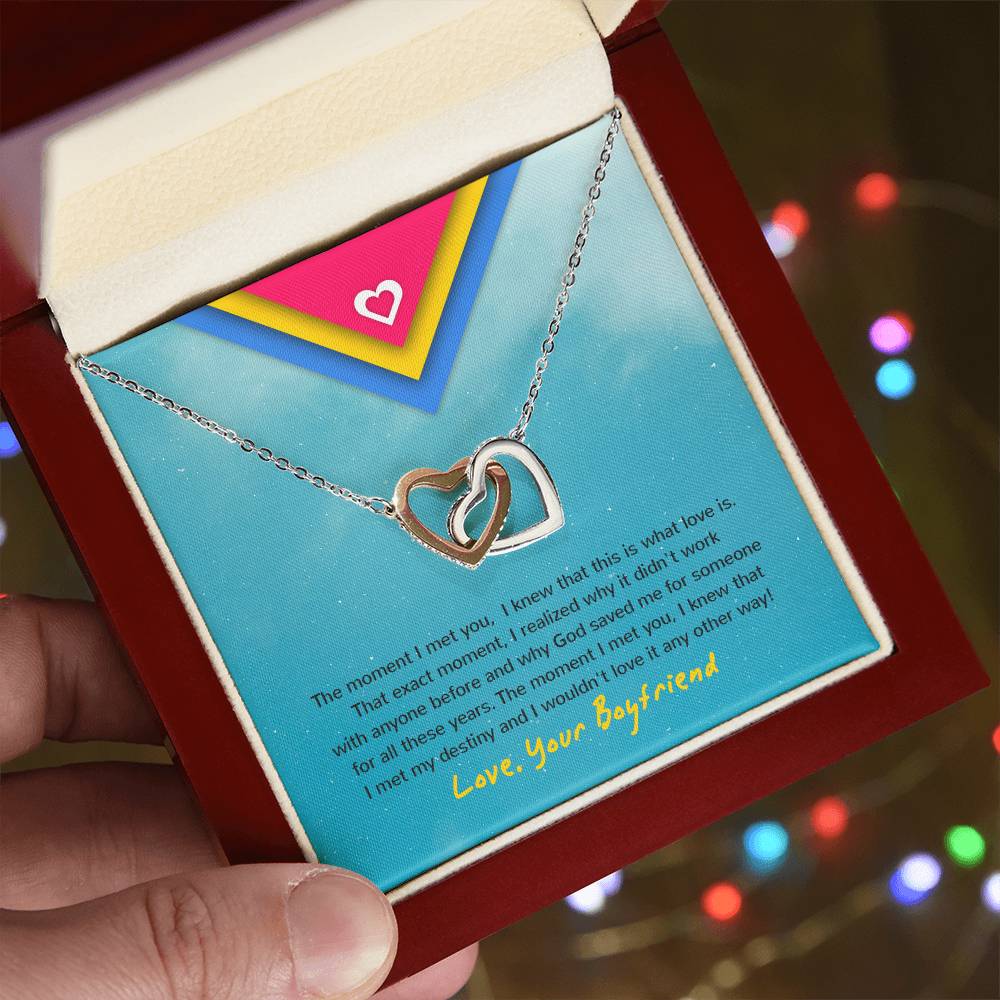 Interlocking Hearts - Moment Necklace For Gf Interlocking Hearts Necklace