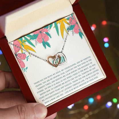 Mom Necklace Mother Necklace Mom Gift Mother'S Day Gift Mother'S Day Necklace Mother Daughter Gift 2 Interlocking Hearts Interlocking Hearts Necklace