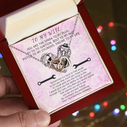 Key To Ignition Hearts Interlocking Hearts Necklace