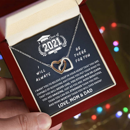 Be There For You Interlocking Hearts Necklace