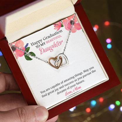 My Successful Daughter' - Limited Stock Interlocking Hearts Necklace