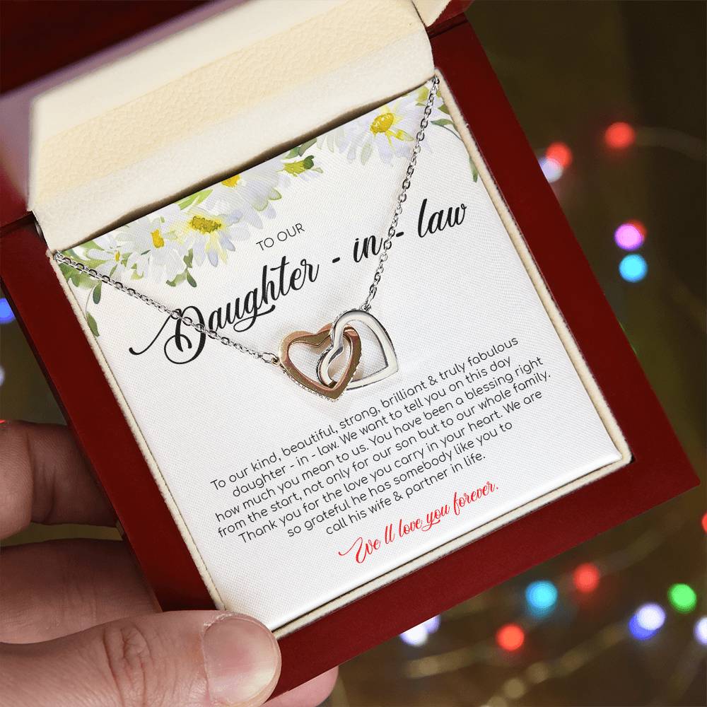Ou Have Been A Blessing Right From The Start - Interlocking Heart Necklace Interlocking Hearts Necklace