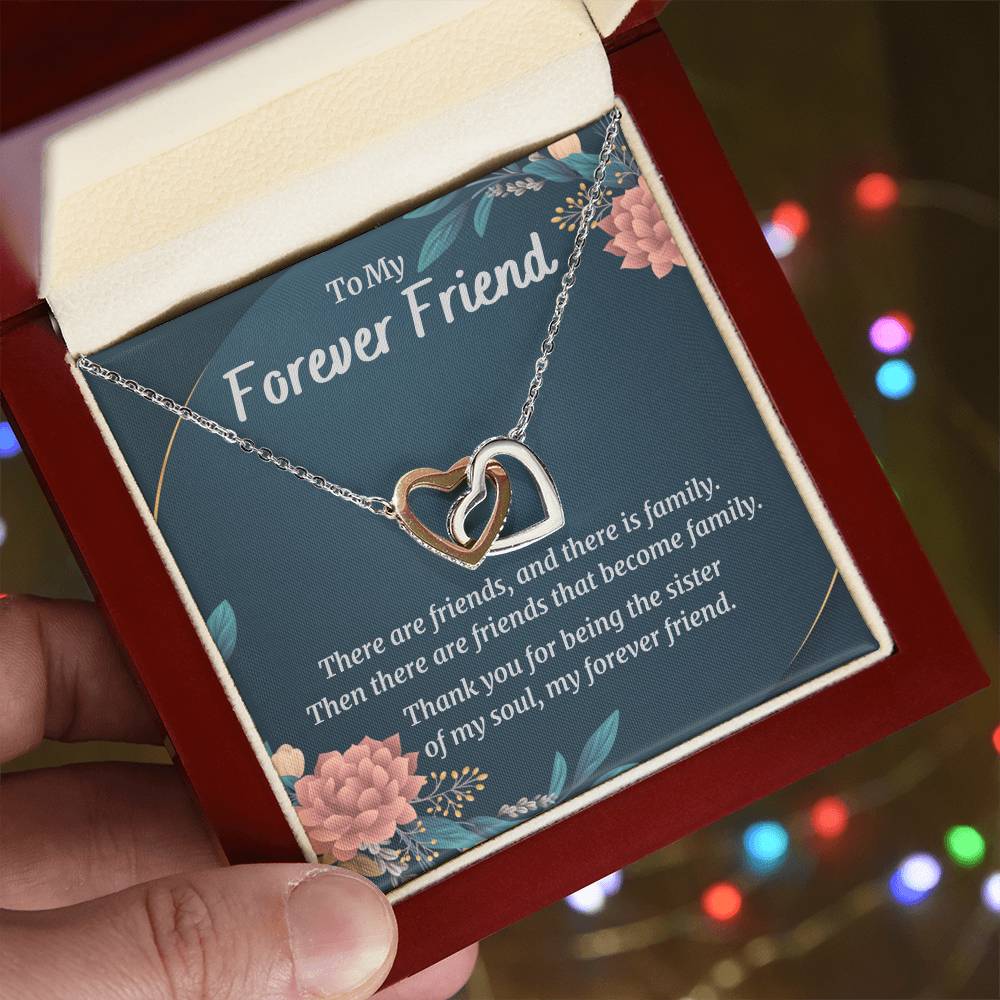My Forever Friend - Hearts Necklace Interlocking Hearts Necklace
