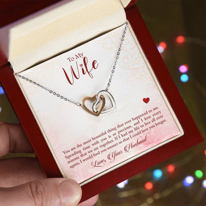 Interlocking Hearts Necklace Anniversary Gift For Wife Gift For Her From Husband Gift For Her Mothers Day Gift Valentines Day Gift Gifts For Wife Christmas Gift