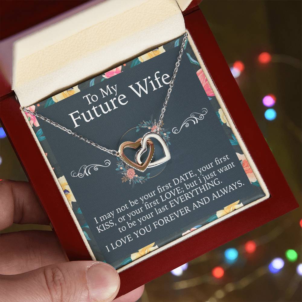 To My Future Wife Necklace Interlocking Hearts Necklace