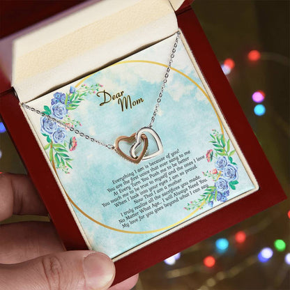 I Will Always Need You Interlocking Hearts Necklace