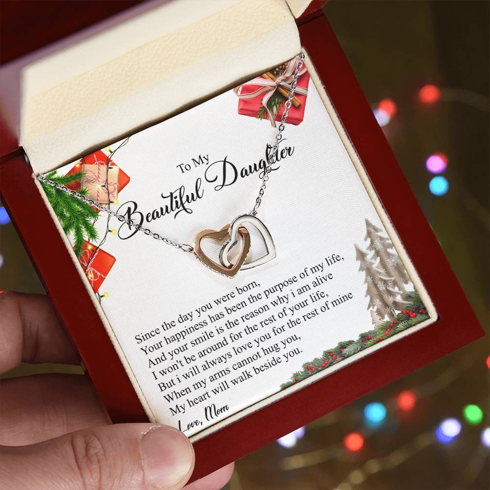 Your Happiness Has Been The Purpose Of My Life - Interlocking Heart Necklace Interlocking Hearts Necklace