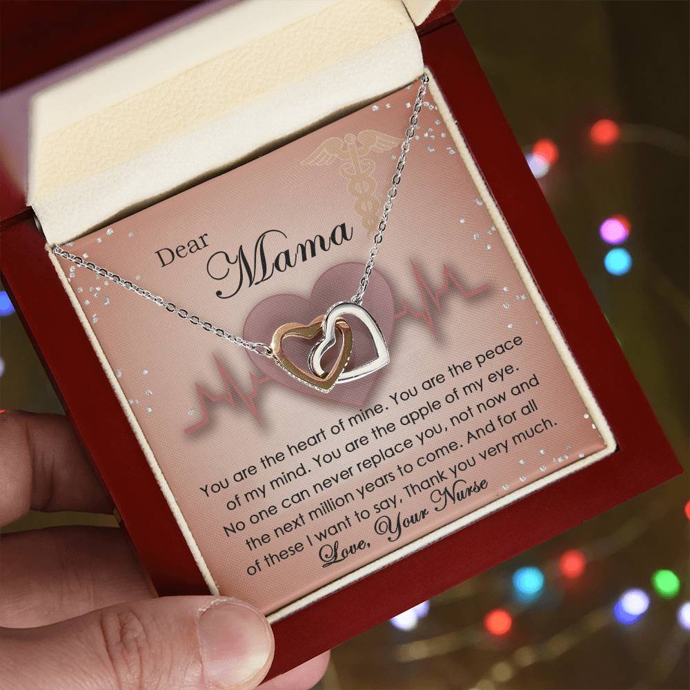 To My Beautiful Mom - Your Nurse - Best Gift For Mom - Necklace Interlocking Hearts Necklace