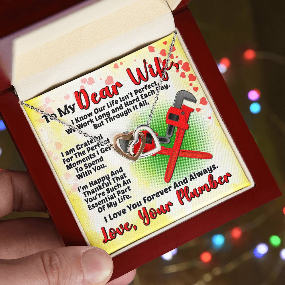 Plumber'S Wife- Interlocking Heart Necklace Interlocking Hearts Necklace