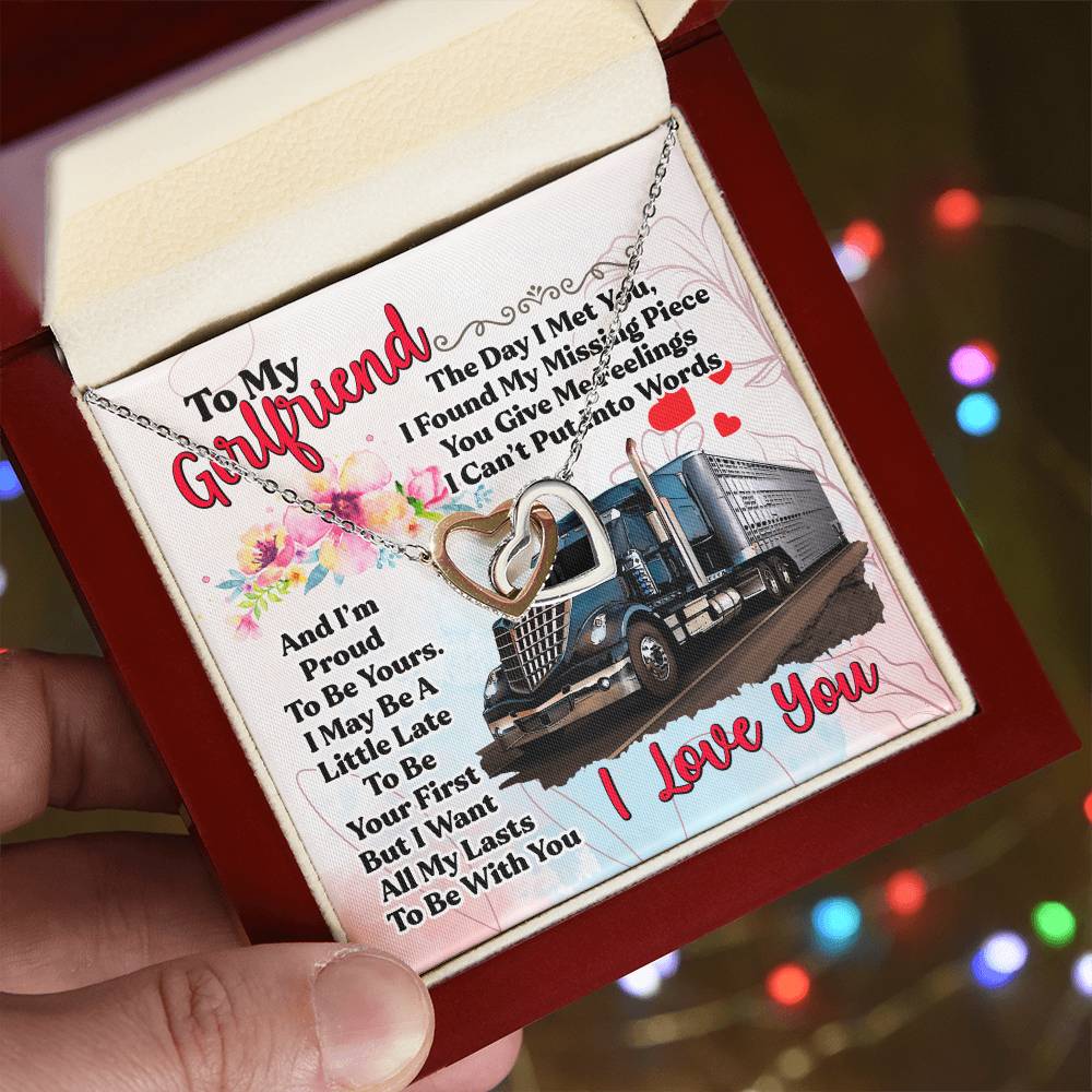 Trucker'S Girlfriend- Interlocking Necklace Interlocking Hearts Necklace