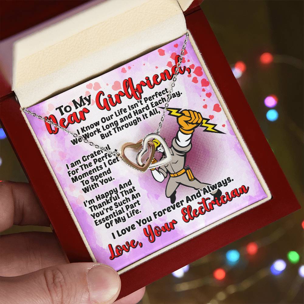 Electrician'S Girlfriend- Interlocking Heart Necklace Interlocking Hearts Necklace