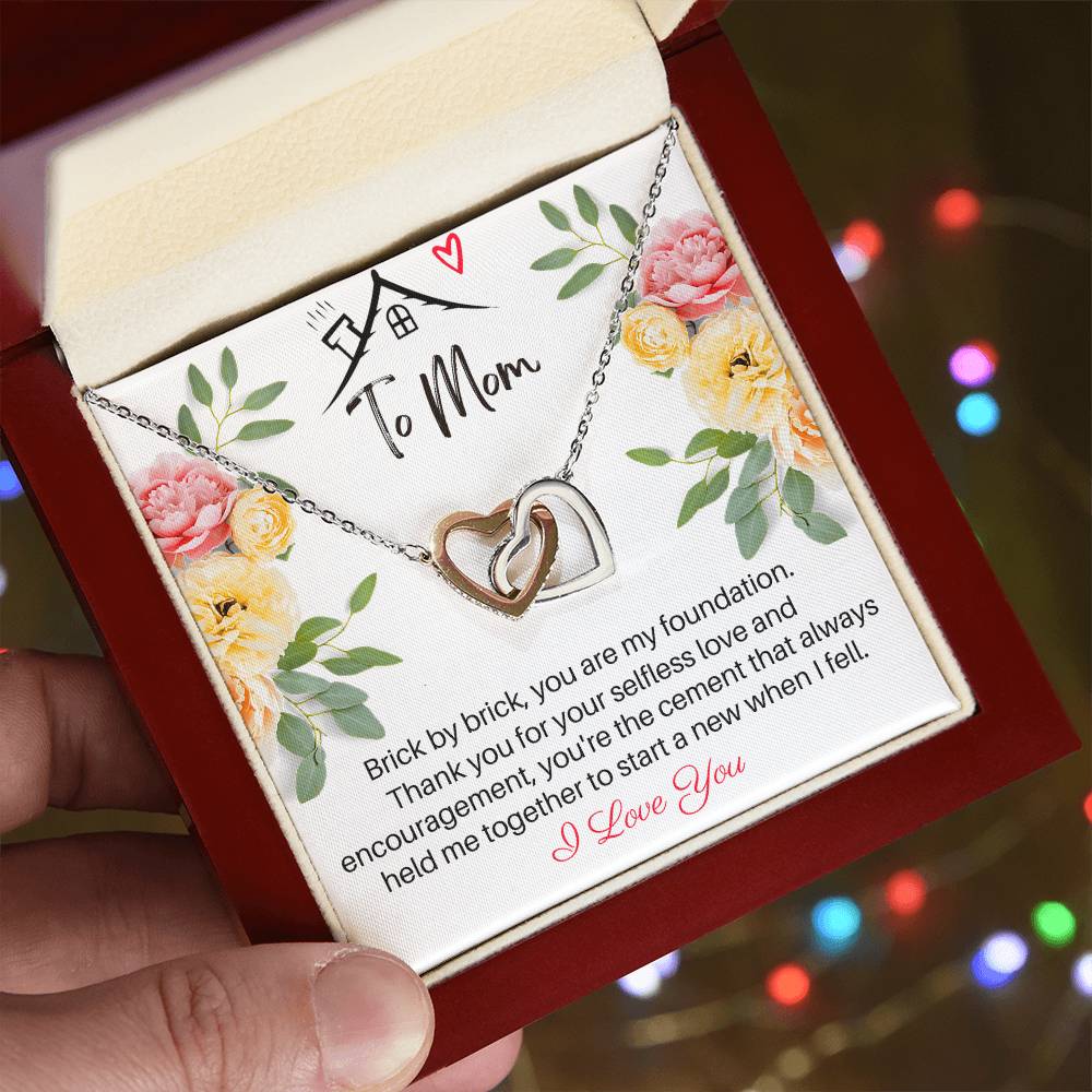 Perfect Necklace For Mom On Any Occasion Interlocking Hearts Necklace