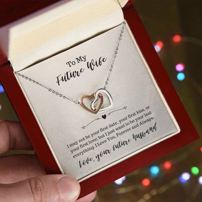 To My Future Wife Necklace Interlocking Hearts Necklace