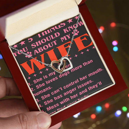 5 Things You Should Know About My Wife Interlocking Hearts Necklace