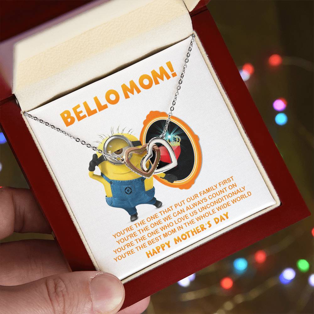 Bello Mom! - Happy Mother'S Day - Tmm17 Interlocking Hearts Necklace