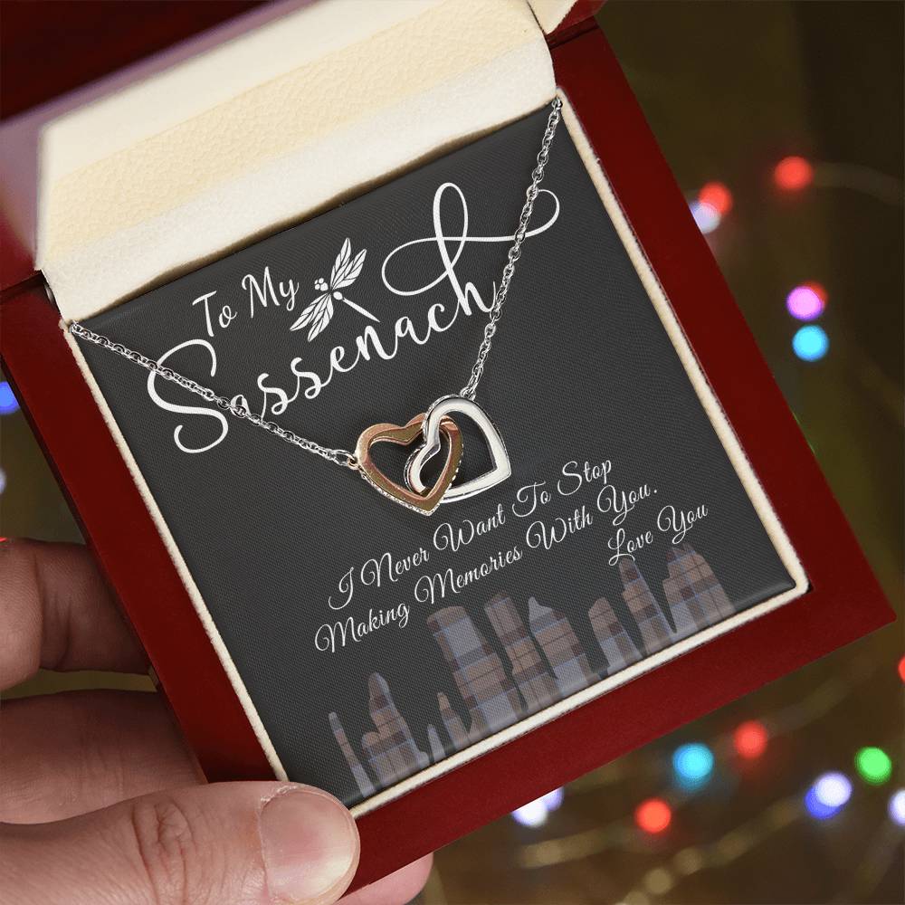 To My Sassenach - Interlocking Heart Interlocking Hearts Necklace
