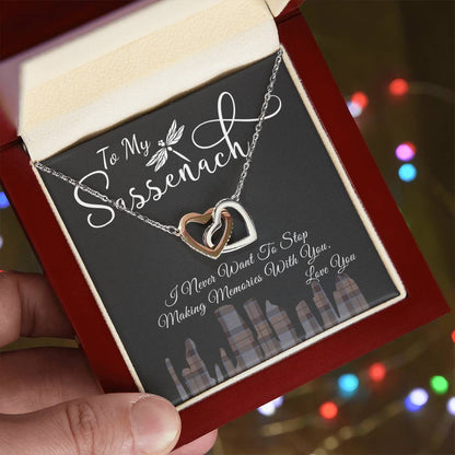 To My Sassenach - Interlocking Heart Interlocking Hearts Necklace