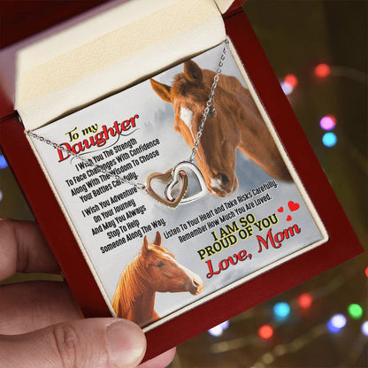 Horse Lover'S Daughter - Interlocking Heart Necklace Interlocking Hearts Necklace