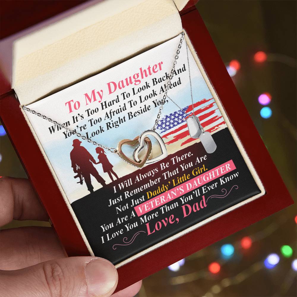 Veteran'S Daughter - Interlocking Heart Necklace Interlocking Hearts Necklace