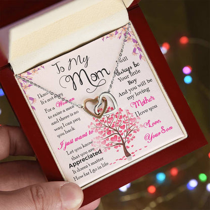 Mothers Day Gift From Daughter Son - Mother Necklace Gifts For Mom Mom Necklace Interlocking Hearts Interlocking Hearts Necklace
