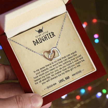 You Will Always Be My Little Viking - Interlocking Hearts Necklace