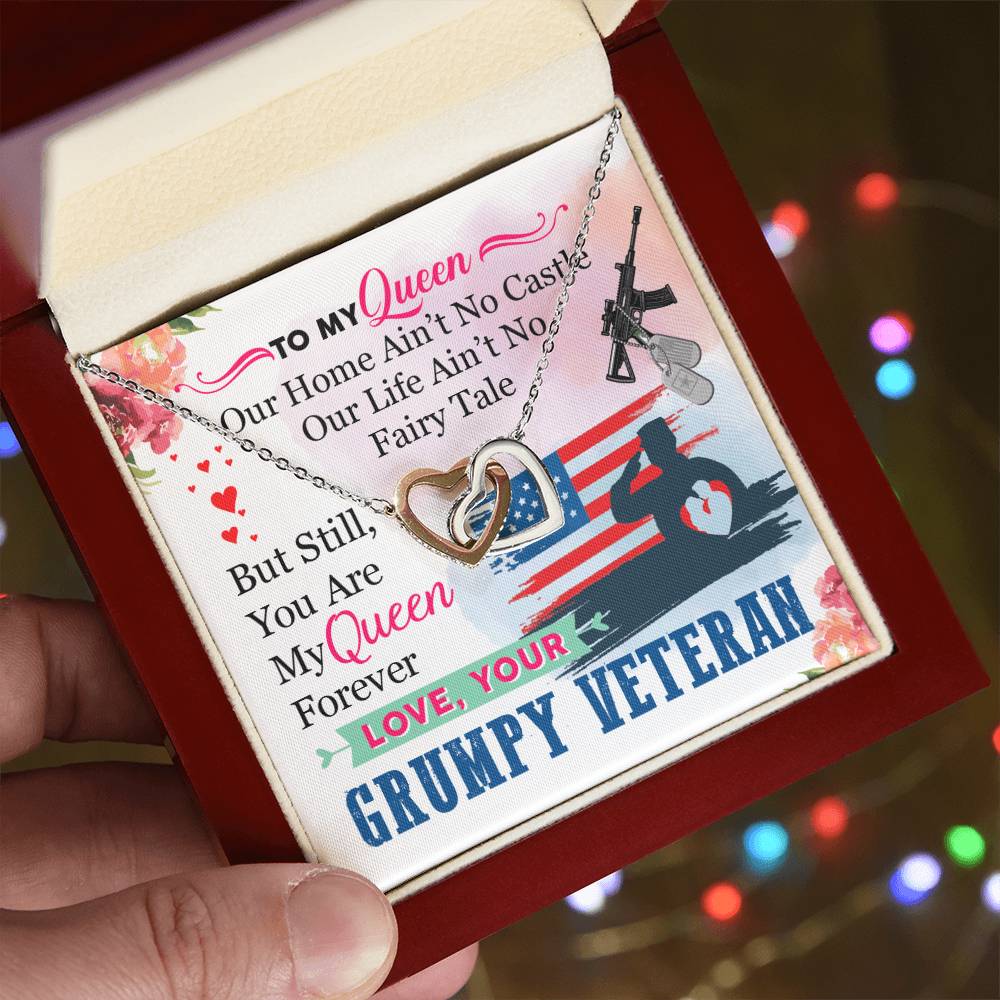 Veteran'S Wife - Interlocking Heart Necklace Interlocking Hearts Necklace