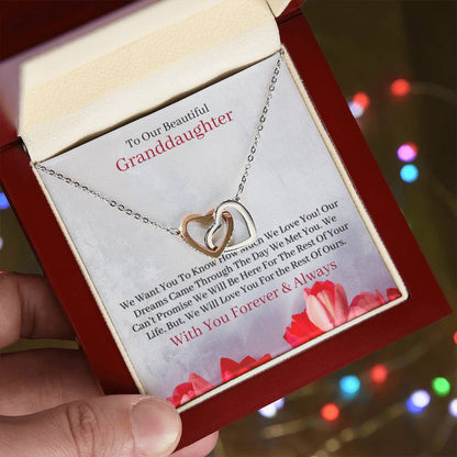The Perfect Gift For Your Granddaughter. Interlocking Hearts Necklace