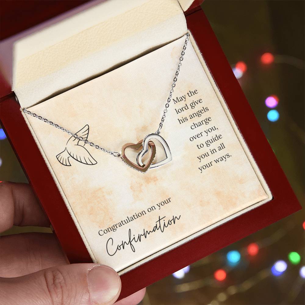 Interlocked Heart Necklace - For Confirmation Interlocking Hearts Necklace