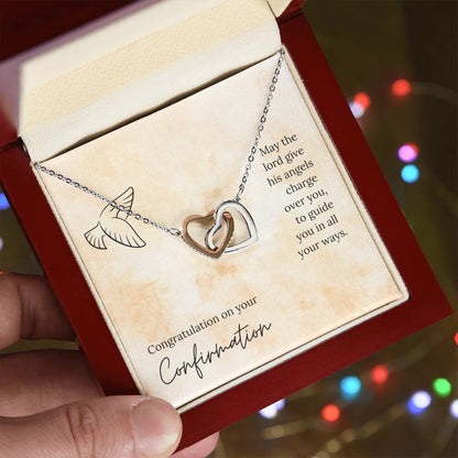 Interlocked Heart Necklace - For Confirmation Interlocking Hearts Necklace