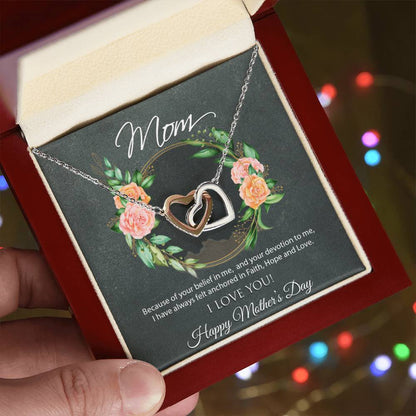 Interlocking Hearts Mother'S Day Necklace Interlocking Hearts Necklace