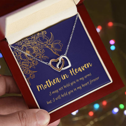 Mother In Heaven - Interlocking Necklace Interlocking Hearts Necklace