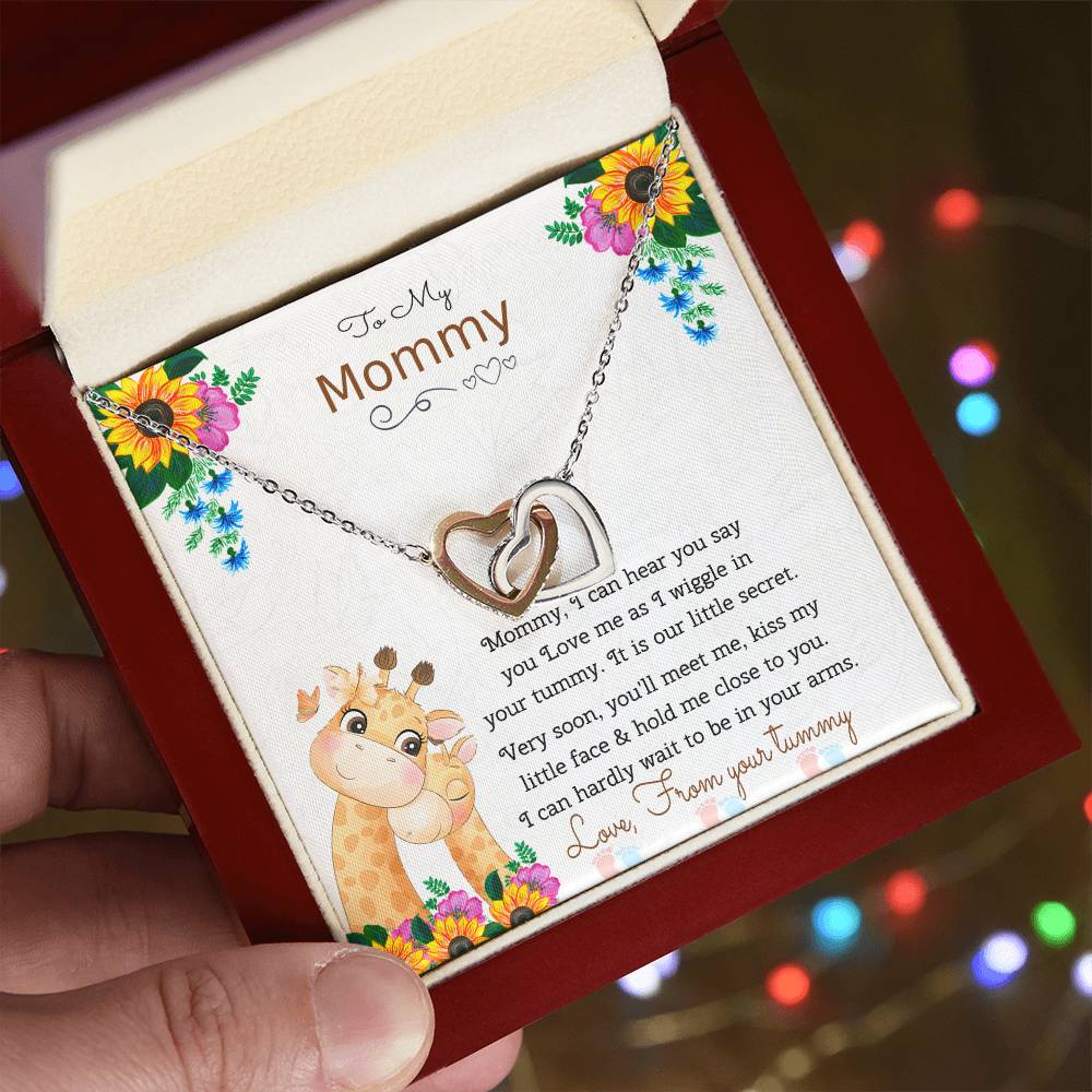 Love From Tummy Interlocking Hearts Necklace