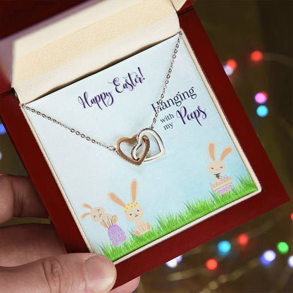 Happy Easter - Hanging With My Pepps - Necklace Interlocking Hearts Necklace
