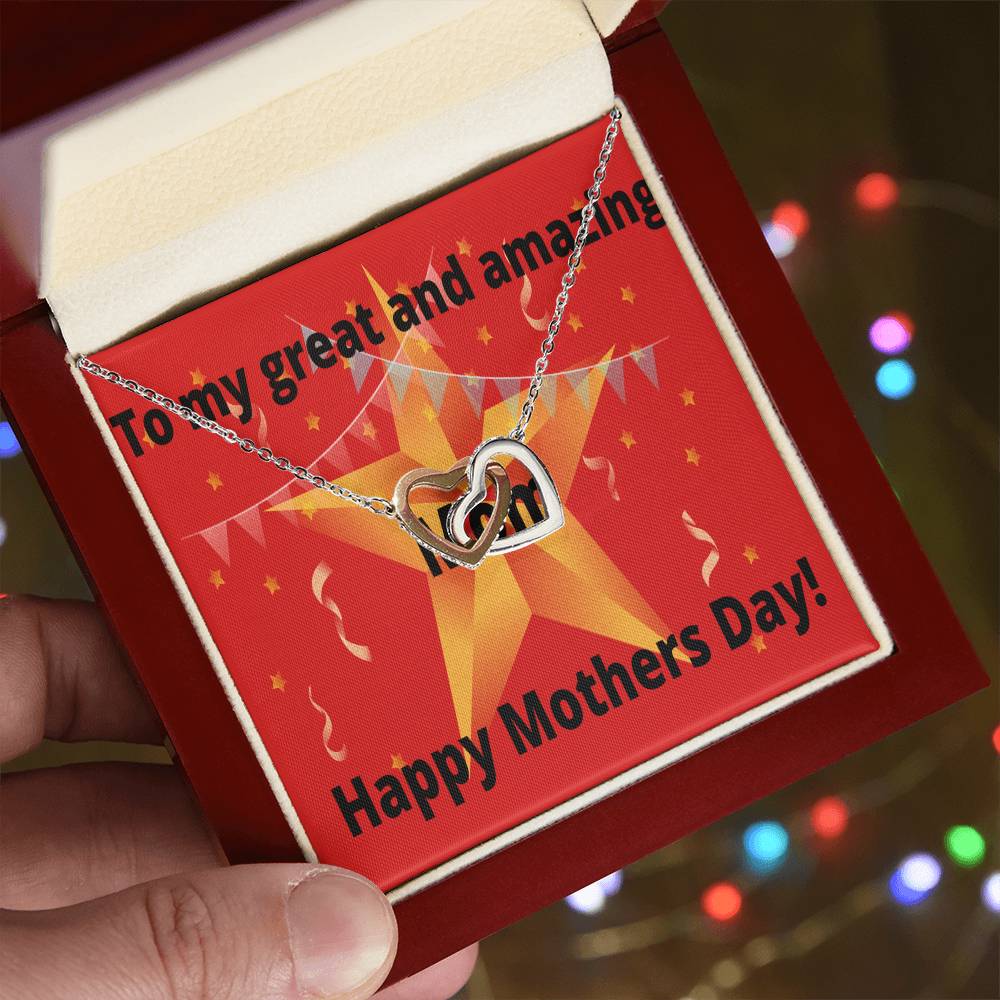 Two Hearts Necklace Interlocking Hearts Necklace