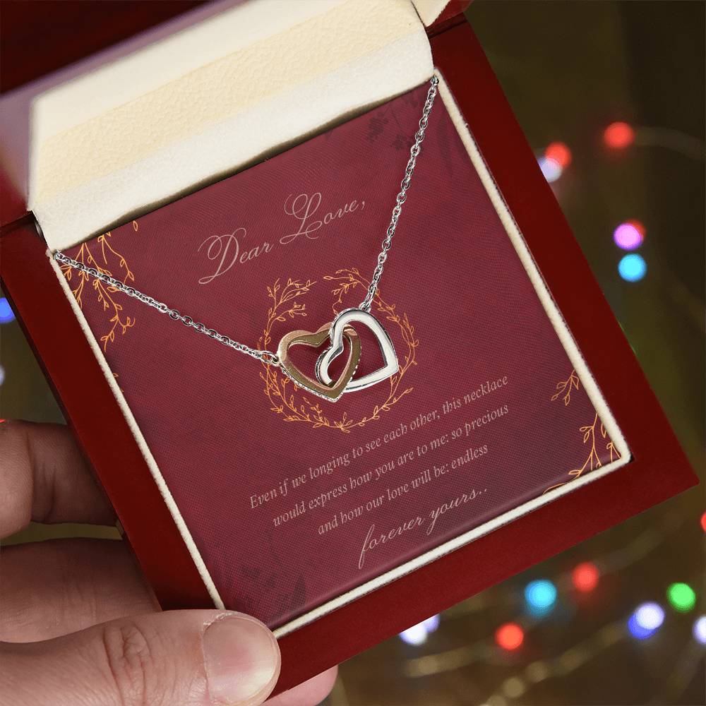 Coupledhearts Luxury Necklace Interlocking Hearts Necklace