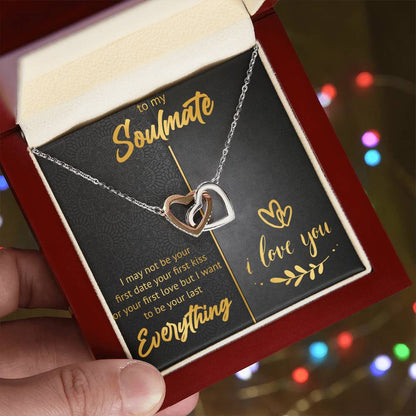 To My Soulmate - Last Everything Interlocking Hearts Necklace