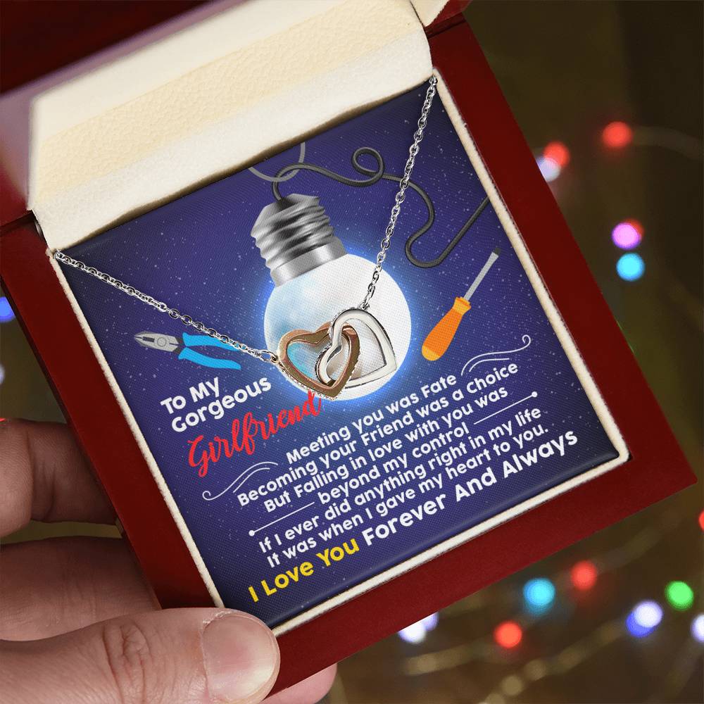 Electrician'S Girlfriend - Interlocking Heart Necklace Interlocking Hearts Necklace