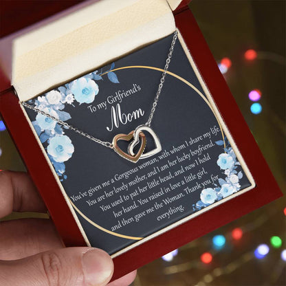 Interlocking Hearts To My Girlfriend’S Mom You’Ve Given Me A Gorgeous Woman With Whom I Share My Life Interlocking Hearts Necklace