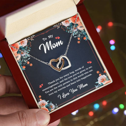 Heart Neckless For Mother'S Day Interlocking Hearts Necklace