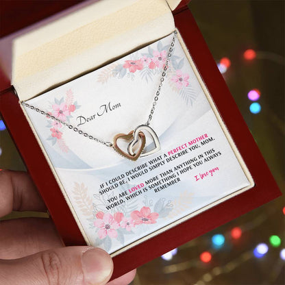 Never-Ending Love Necklace Gift Set For Mom Interlocking Hearts Necklace