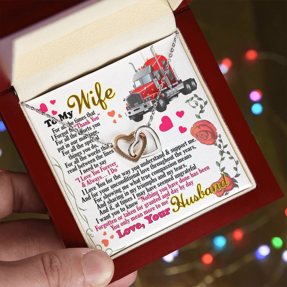 Trucker'S Wife - Interlocking Heart Necklace Interlocking Hearts Necklace