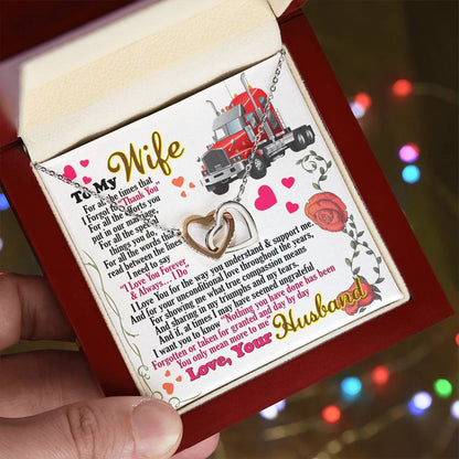 Trucker'S Wife - Interlocking Heart Necklace Interlocking Hearts Necklace