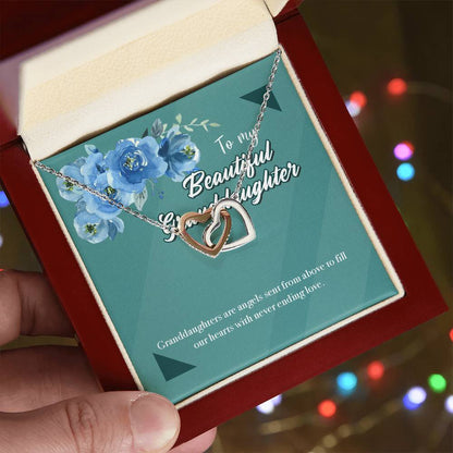 Beautiful Goddaughter Interlocking Hearts Necklace