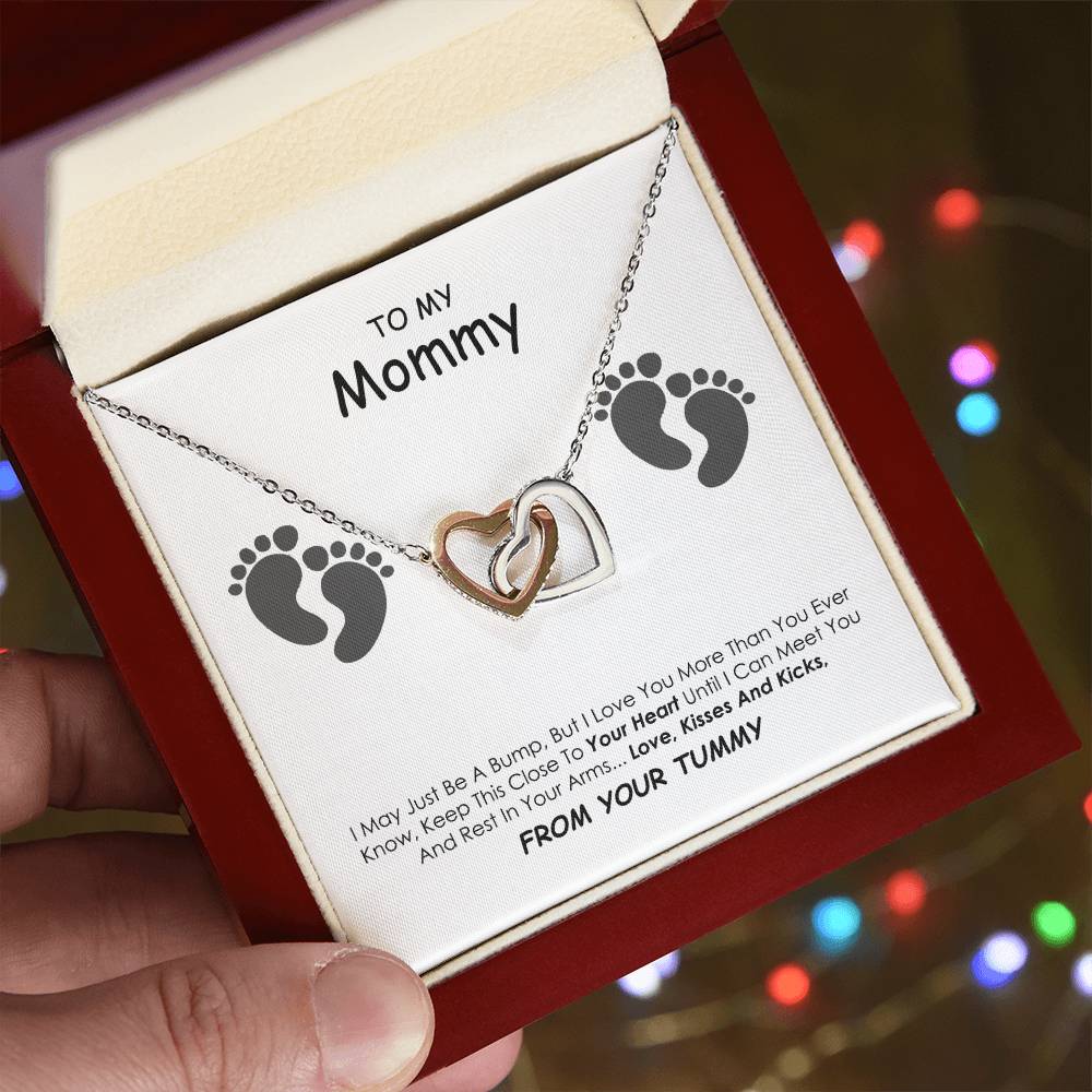 To My Mom-Personalized Gift For Mom Mothers Day Gift Necklace For Mom Mother'S Day Gift Gifts For Mom Mom Necklace To My Mom Best Mom Interlocking Hearts Necklace